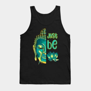 Just Be Buddha Painting Design Tank Top